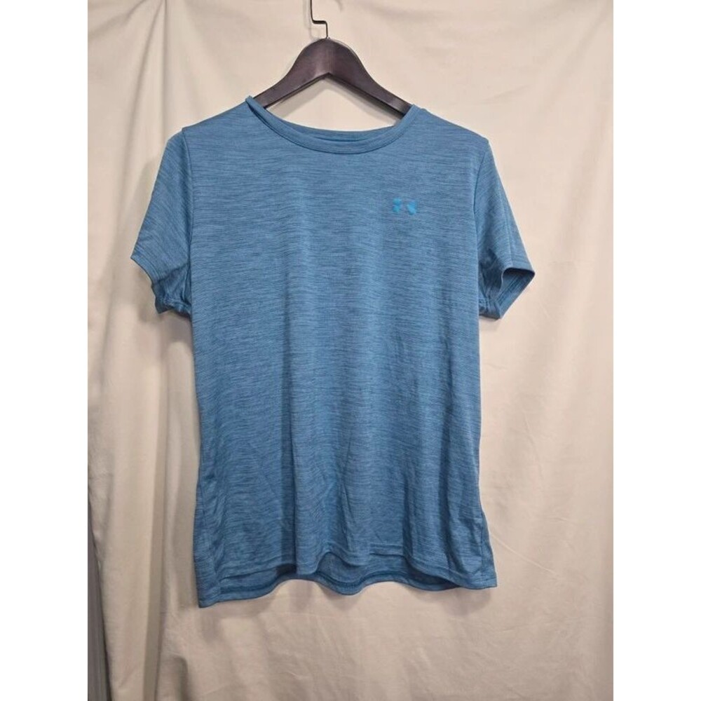 Under Armour HeatGear Loose Fit Blue Heather Athletic Shirt XXL